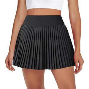 Womens Pleated Tennis Skirts with Pocket Shorts High Waisted Skorts Lightweight